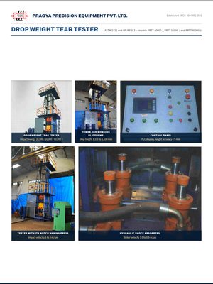 Drop Weight Tear Tester leaflet