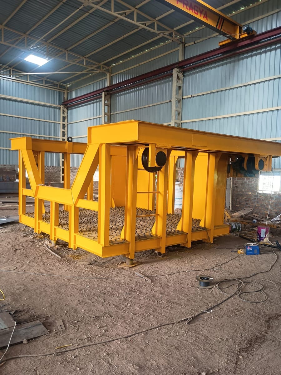 Slag Pot Trolley Travel Wheels and Drive